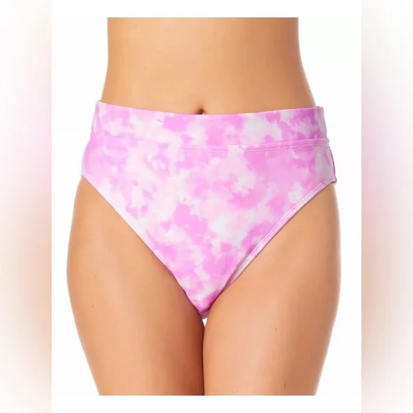 California Waves Womens Tie-Dye High Waist Swim Bottom Size M - Picture 1 of 3